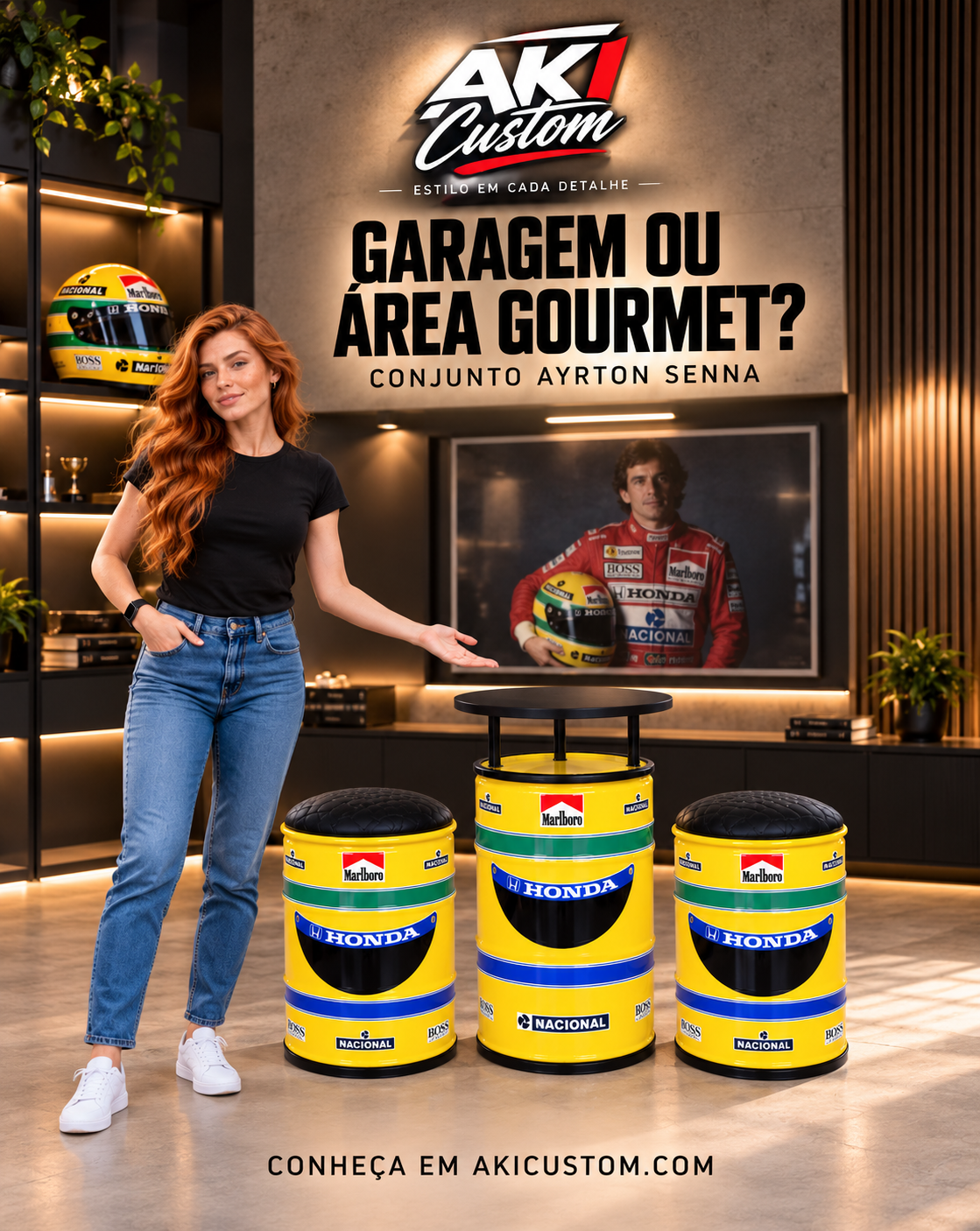 Beatriz Guedes no projeto AKI Custom